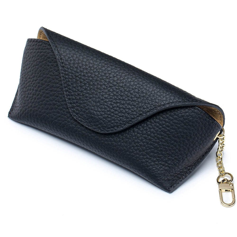 LuxeClip Genuine Leather Glasses Case - Sleek & Portable  display picture 1