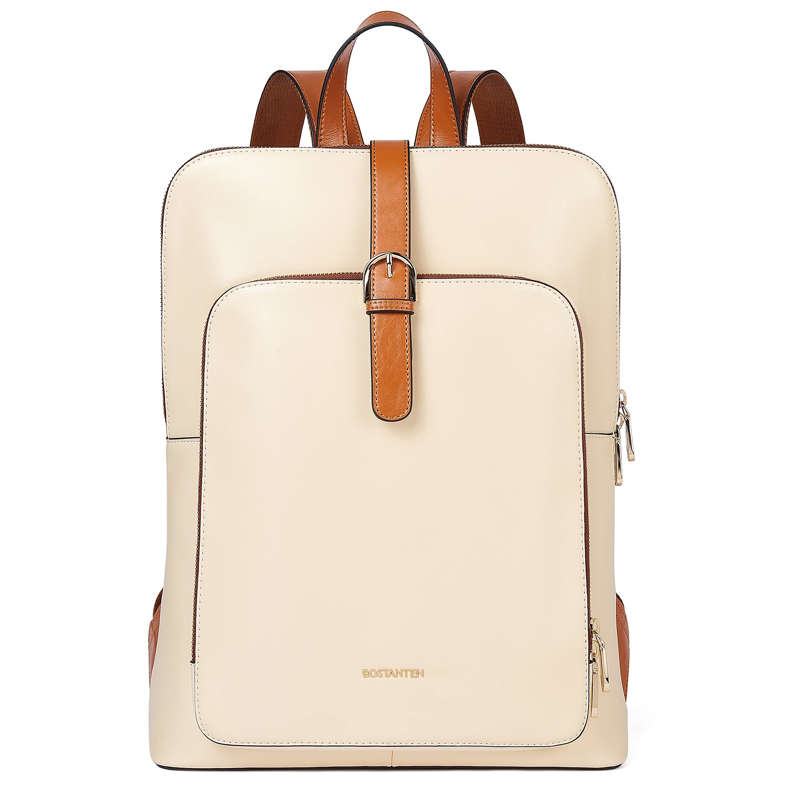 bosanten leather backpack Large Men's Vrba Leather Backpacks with Laptop