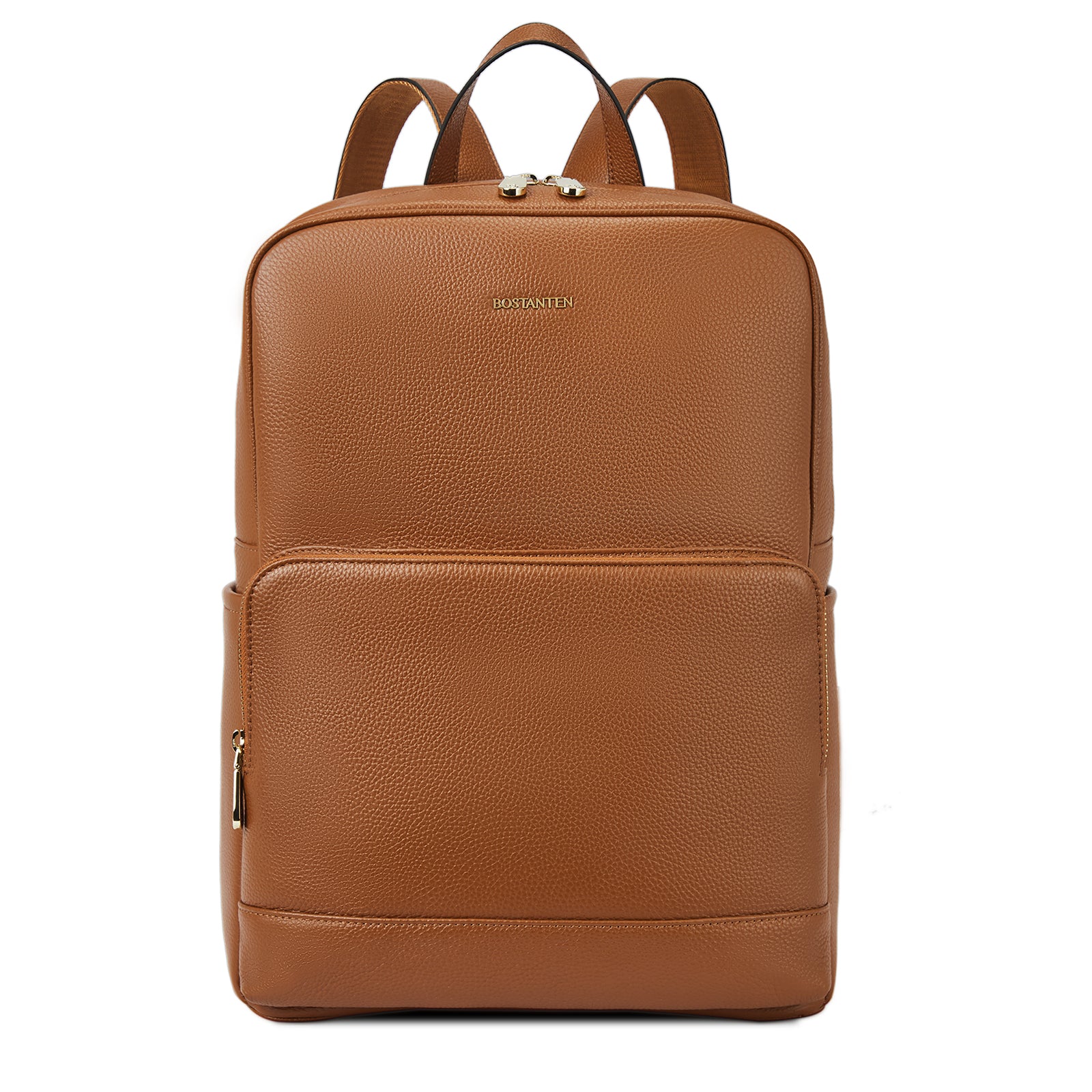 BOSTANTEN Leather Laptop Backpack for Women 15.6 inch Computer Bag Col