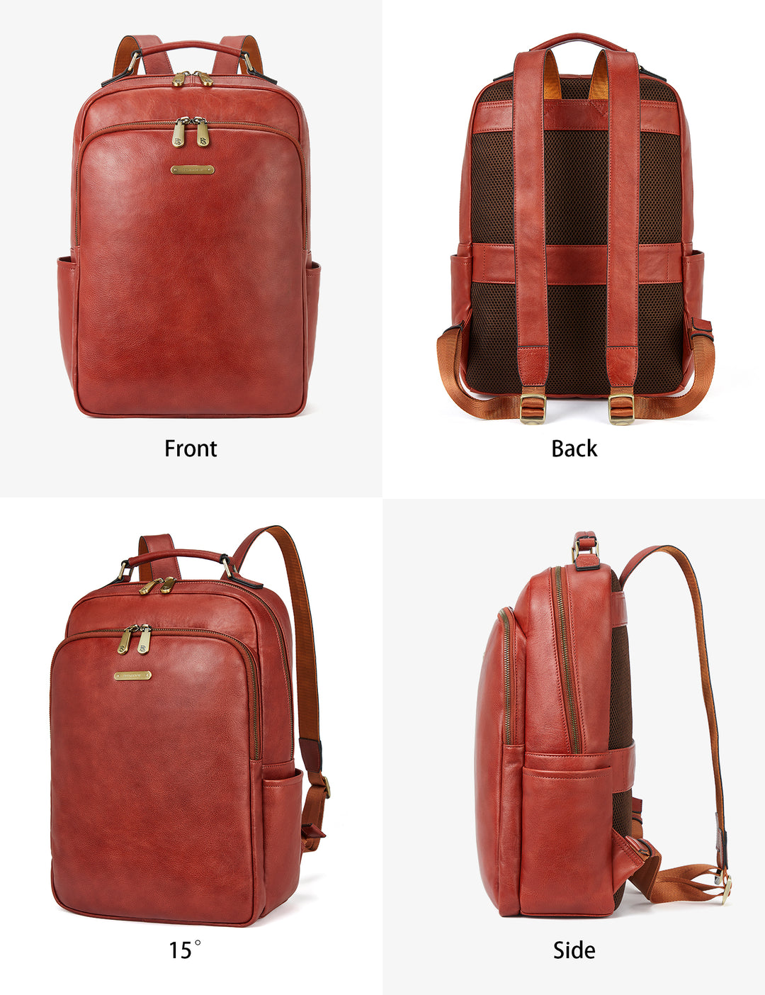 Multifunctional Designer Leather Backpack -- Big and Light