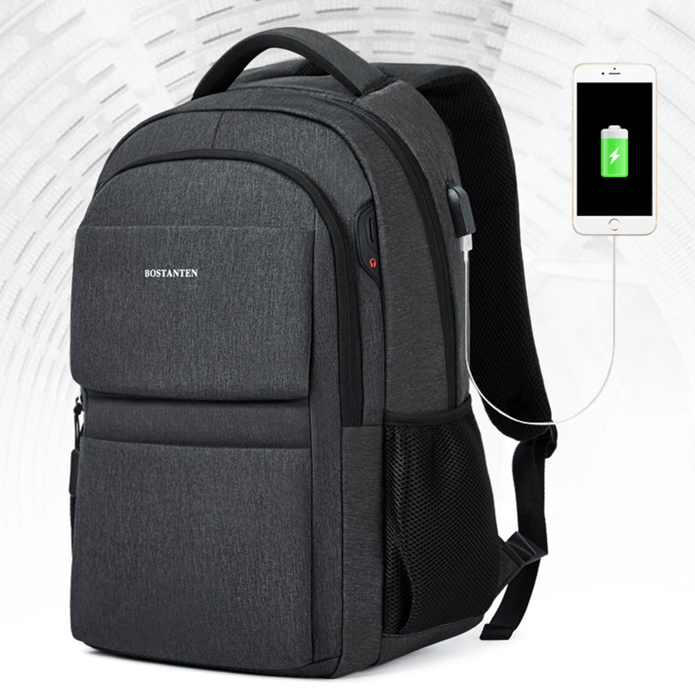 business laptop backpack grey Axel Business Laptop Backpack with USB Charging Port