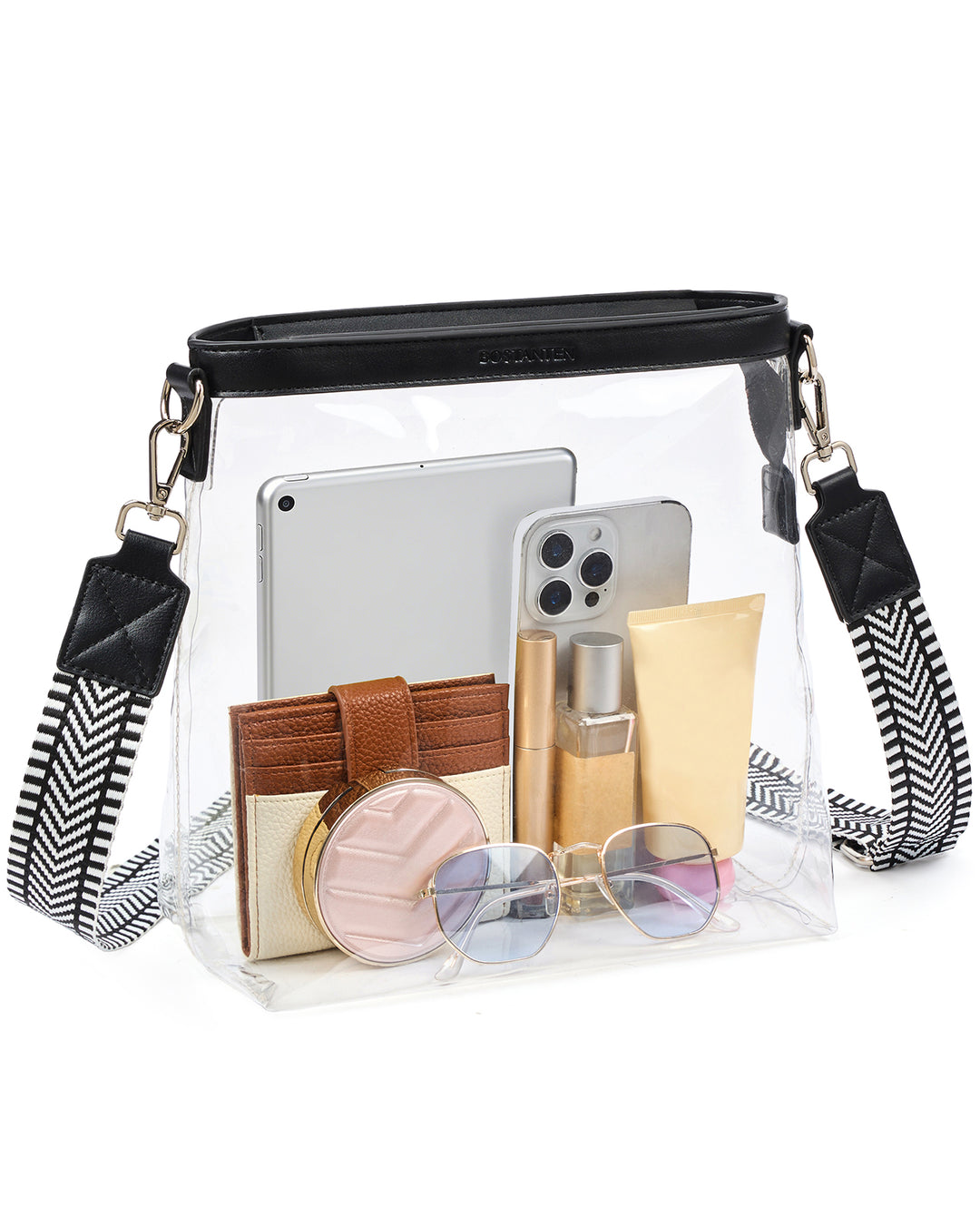 Clear Stadium Crossbody Shoulder Bag — Concert & Festival Approved