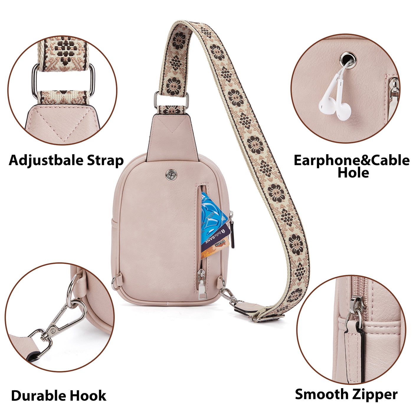 Aurora Anti-Theft Bohemian Shoulder Strap Crossbody Bag