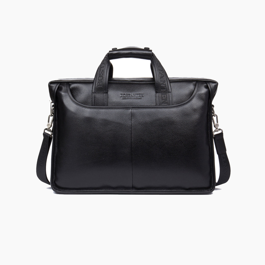 Classic Leather Briefcase Messenger Bags for Men | 14' Laptop Bag