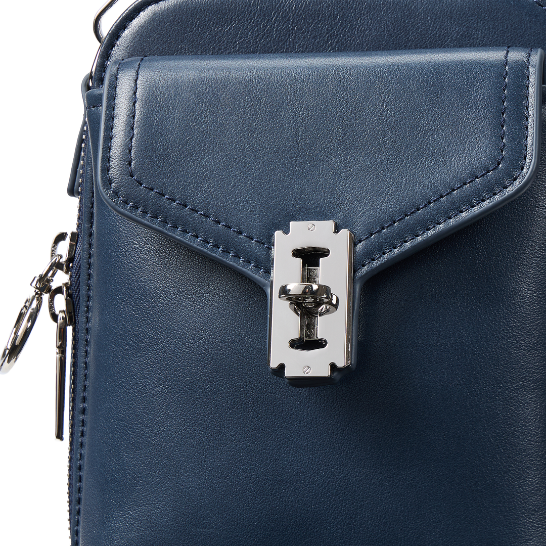 Nevin Vegetable-Tanned Genuine Leather Crossbody Phone Bag