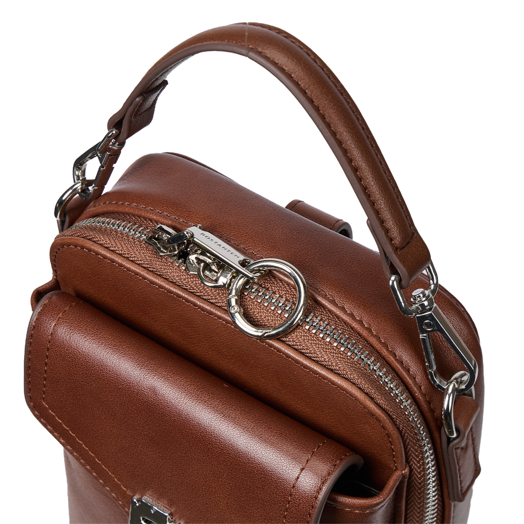 Nevin Vegetable-Tanned Genuine Leather Crossbody Phone Bag