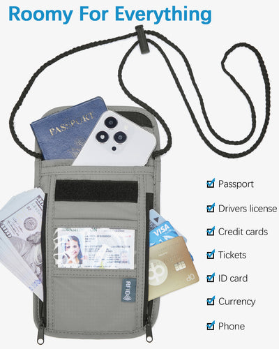 Nola Travel Wallet With RFID Passport Holder