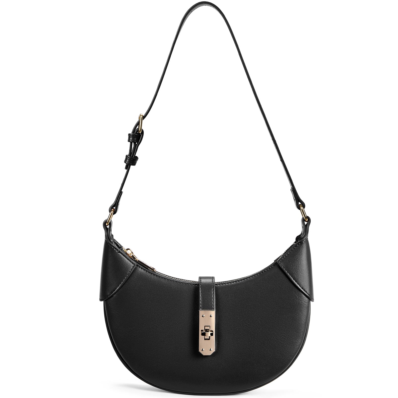 Kweli Crescent Designer Clasp Shoulder Bag – BOSTANTEN