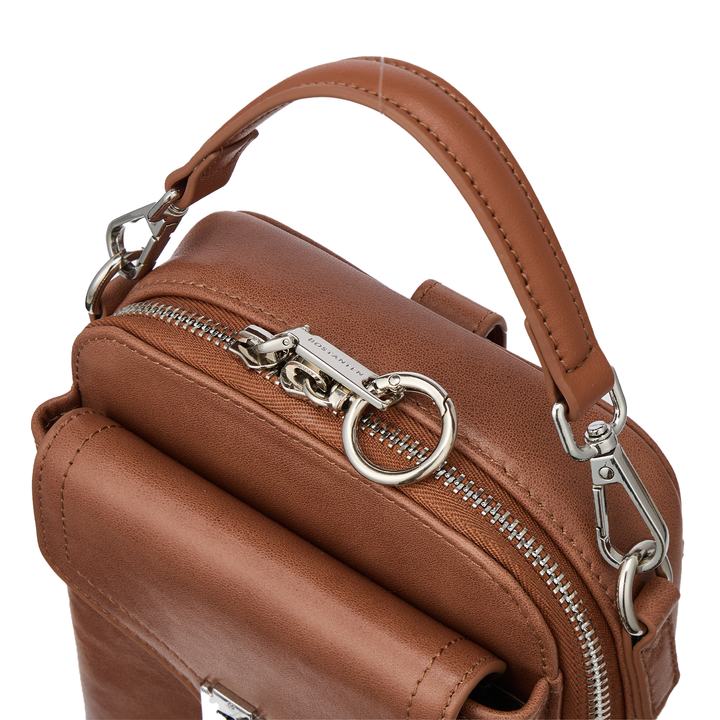 Nevin Vegetable-Tanned Genuine Leather Crossbody Phone Bag