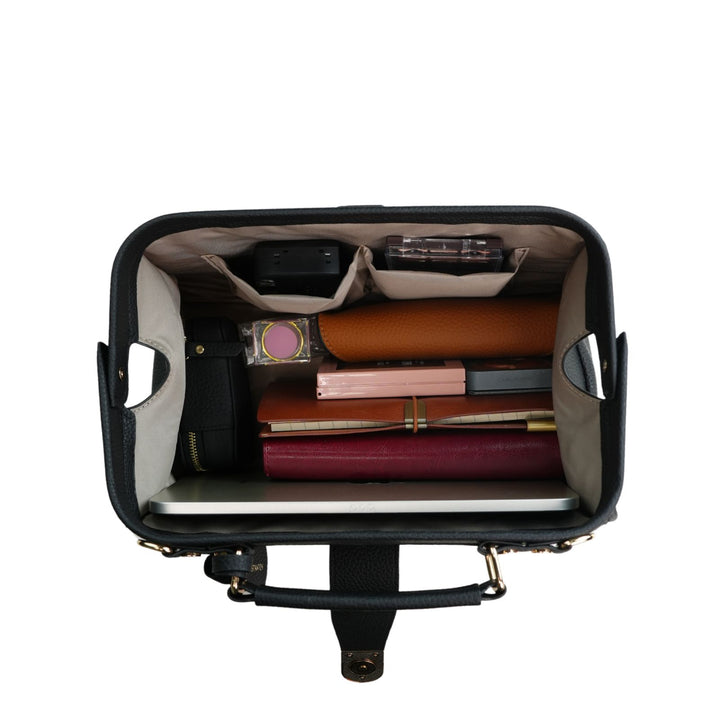 Timeless Grace Doctor Bag - Full Grain Pebble Leather
