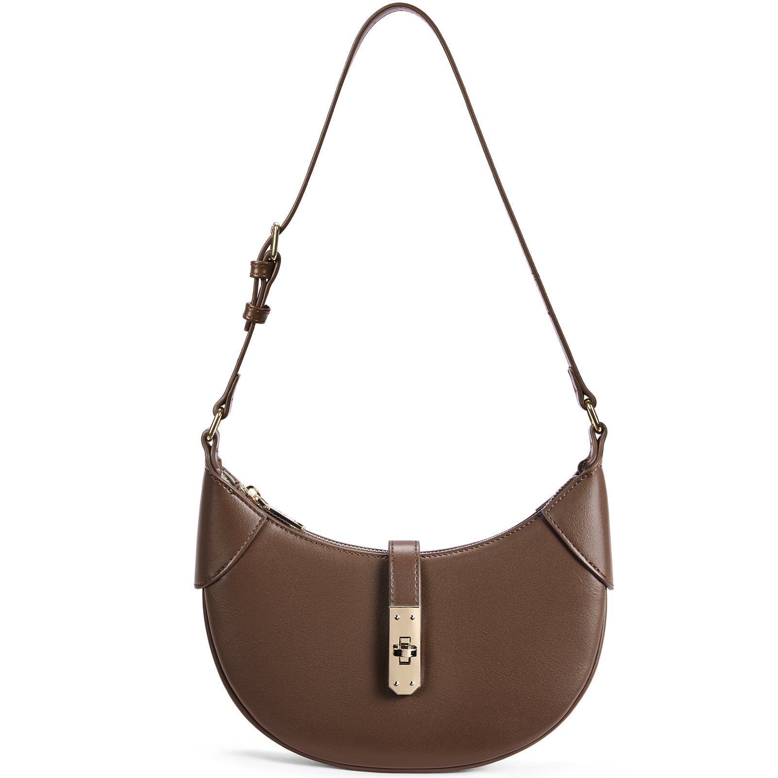 Kweli Crescent Designer Clasp Shoulder Bag – BOSTANTEN