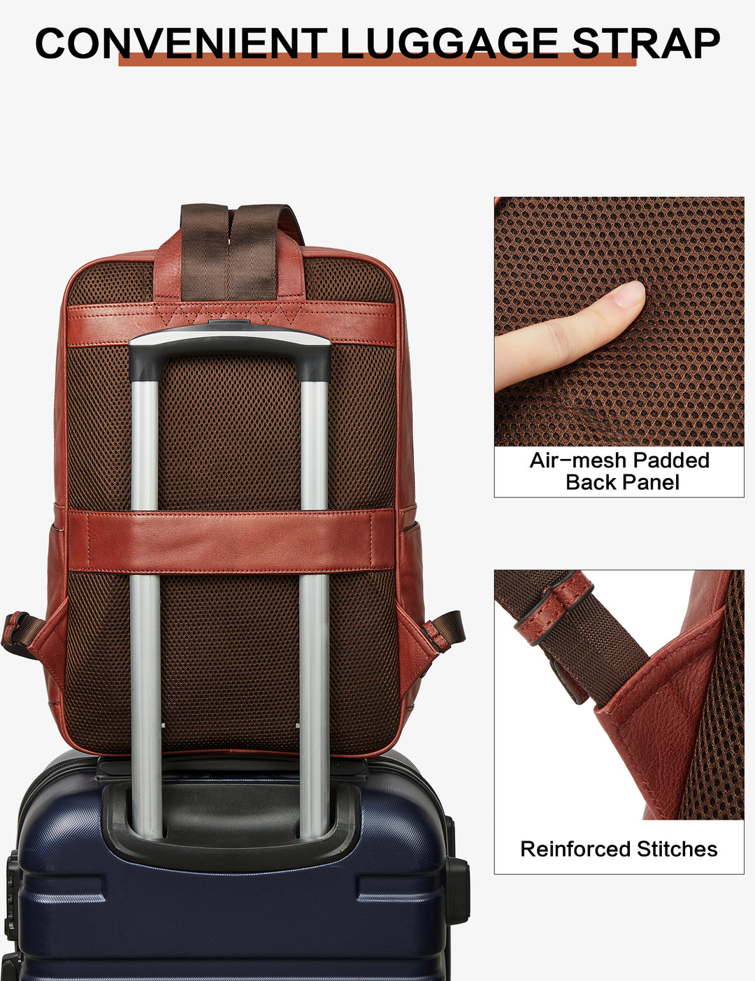Luxury Italian Leather Backpack for Men
