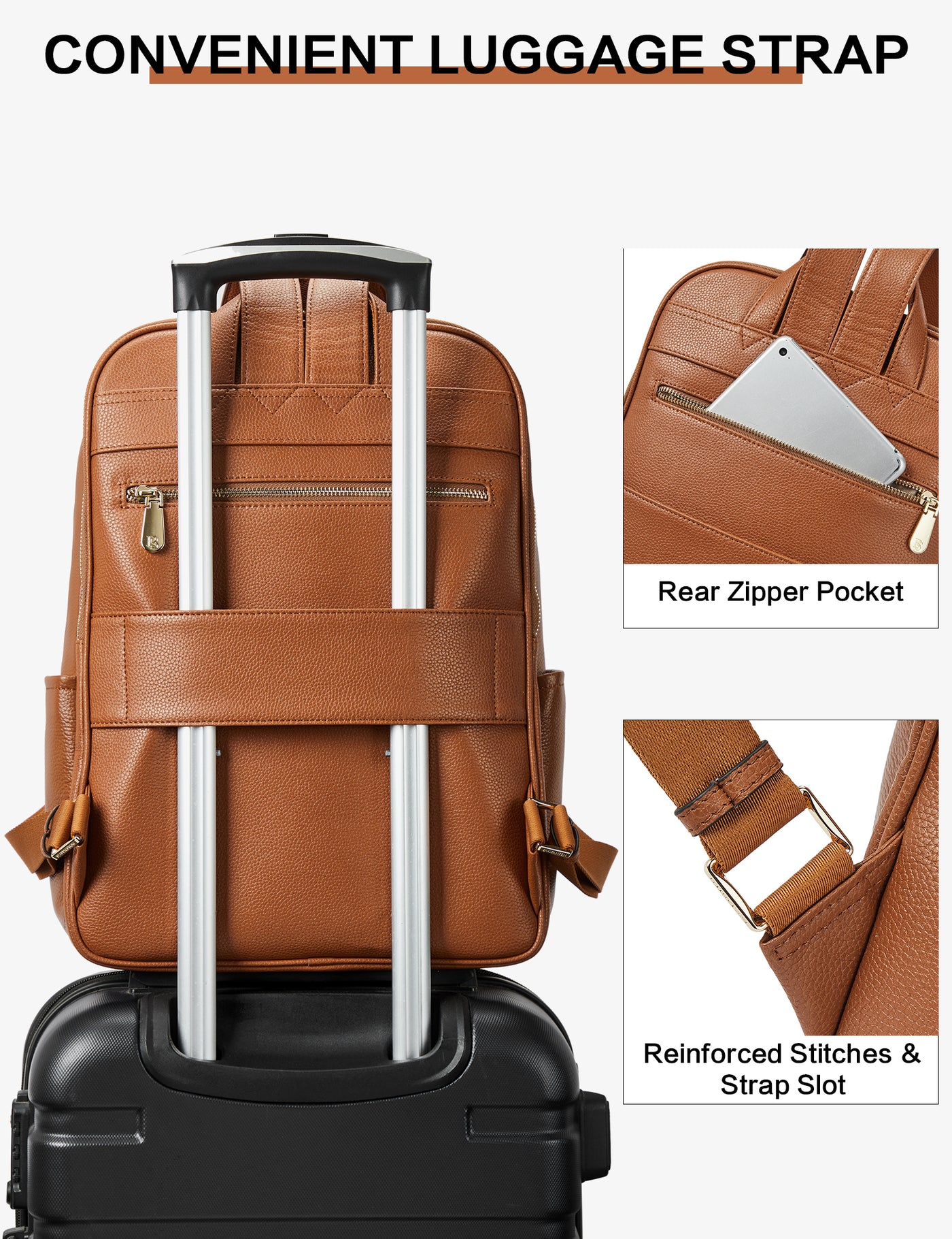 Stylish and Functional Designer Laptop Backpack for Women | Bostanten ...