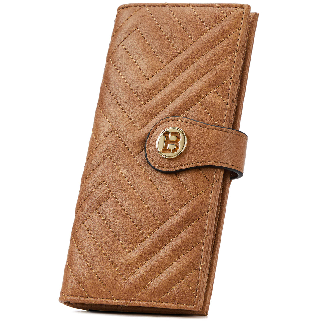 Luna Slim Quilted Leather Bifold Card Wallet