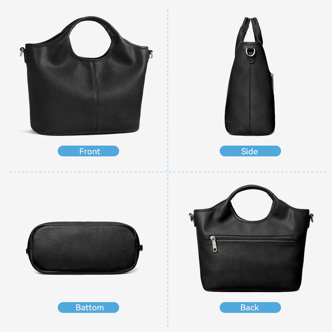 Nevin Vegan Leather Daily Tote Satchel