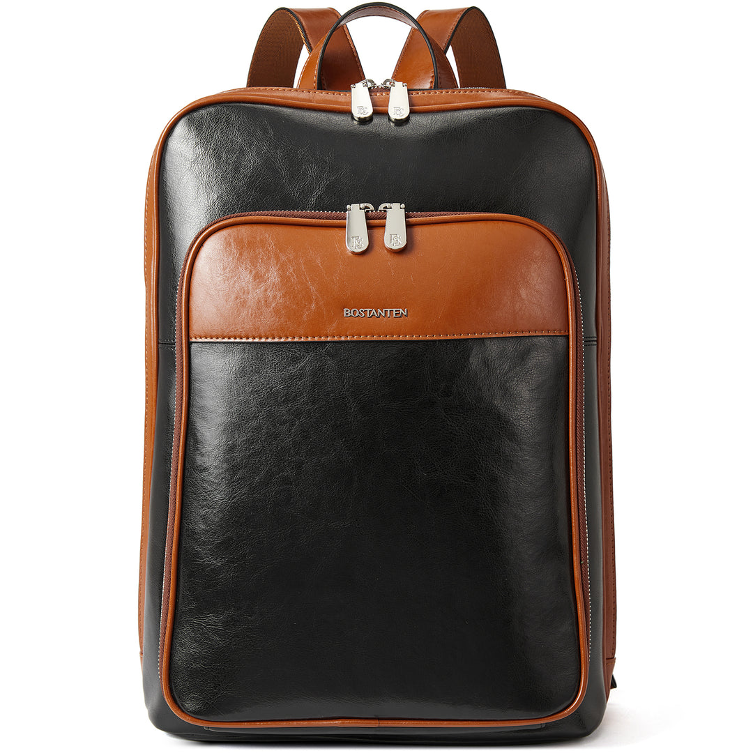 Vallis Vintage Leather Laptop College Travel Backpack