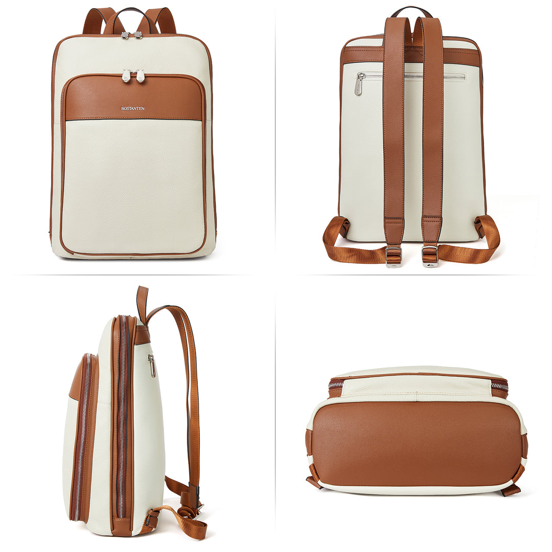 bostanten women's genuine leather backpack Vallis Large Real Leather Backpack Purse for Women