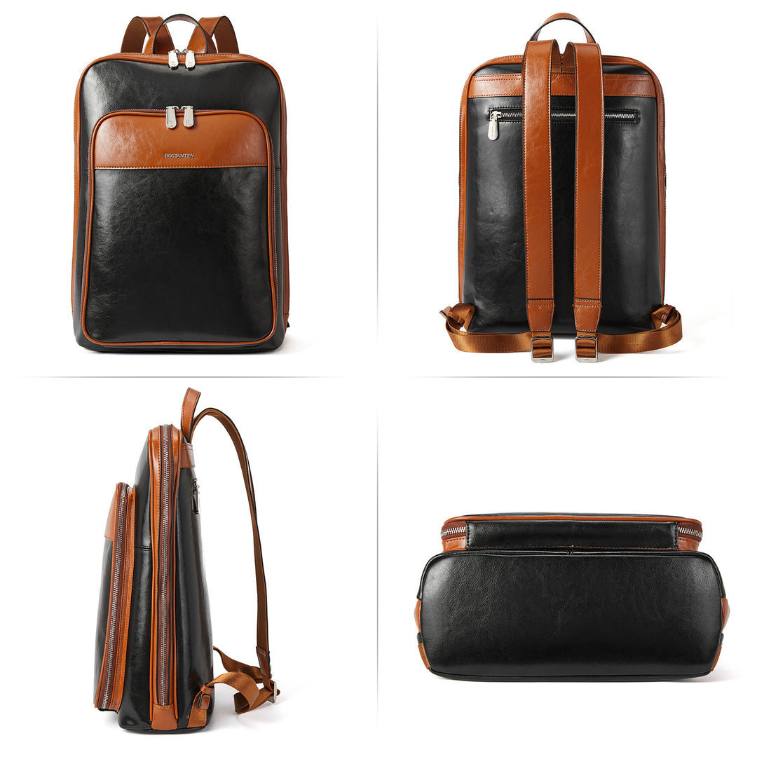 bostanten leather backpack purse Large Genuine Leather Backpack Purse