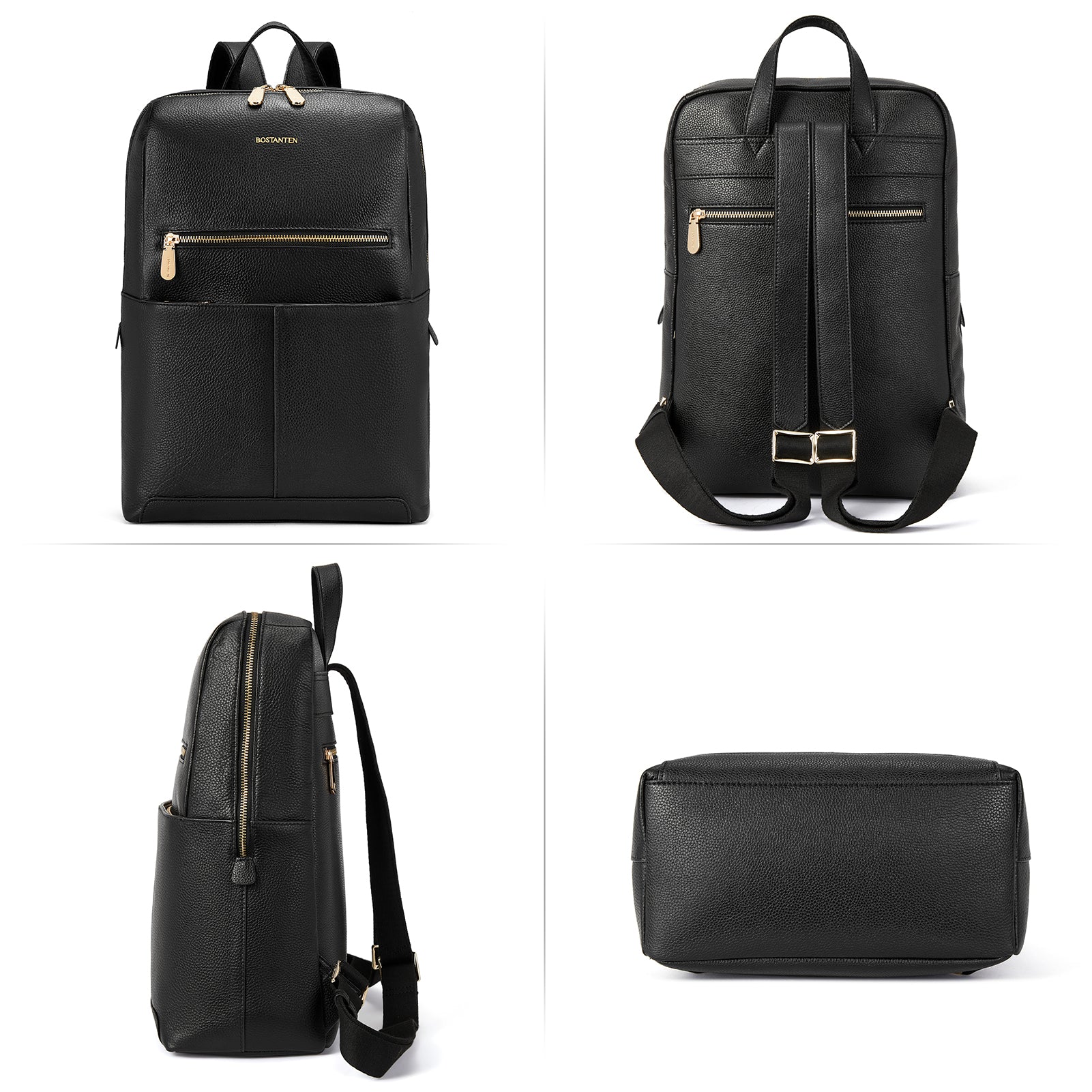 BOSTANTEN Leather Laptop Backpack for Women 15.6 inch Computer Bag Col BOSTANTEN Leather Laptop Backpack for Women 15.6 inch Computer Bag Col