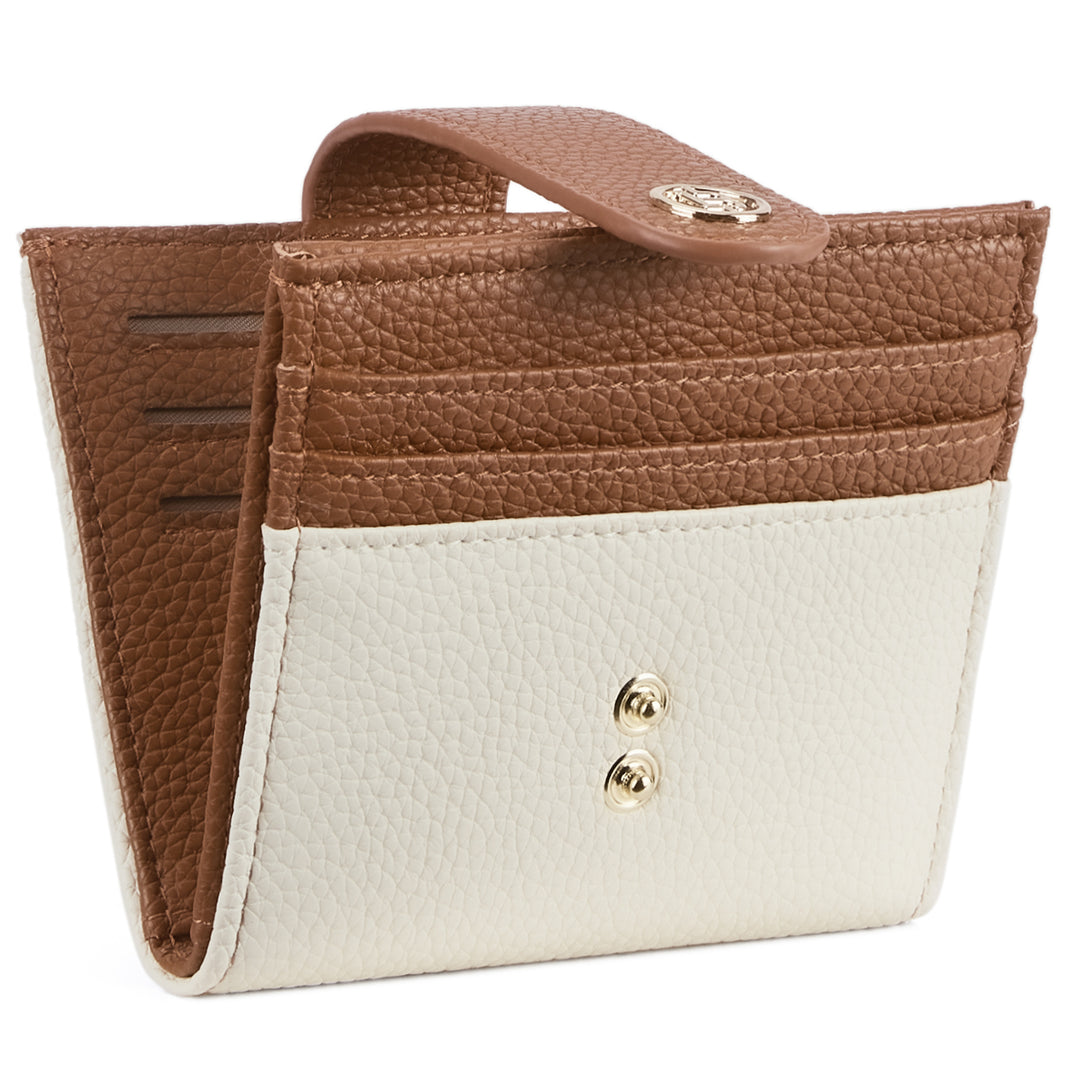 SENDEFN Women's Leather RFID Wristlet Wallet - Large Capacity Card Holder With Zipper, Phone Pocket & Blocking Tech