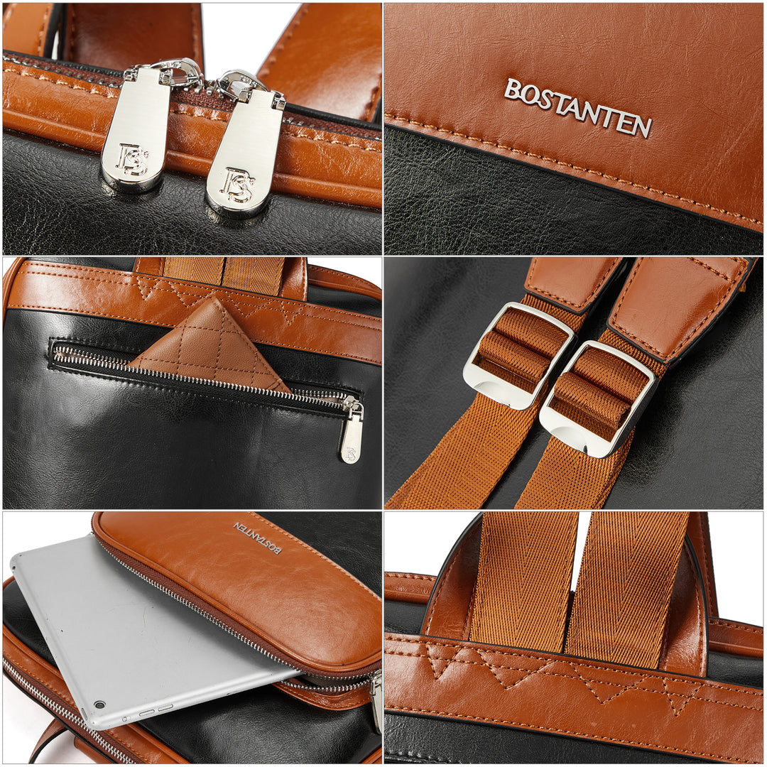 bostanten genuine leather backpack Large Genuine Leather Backpack Purse