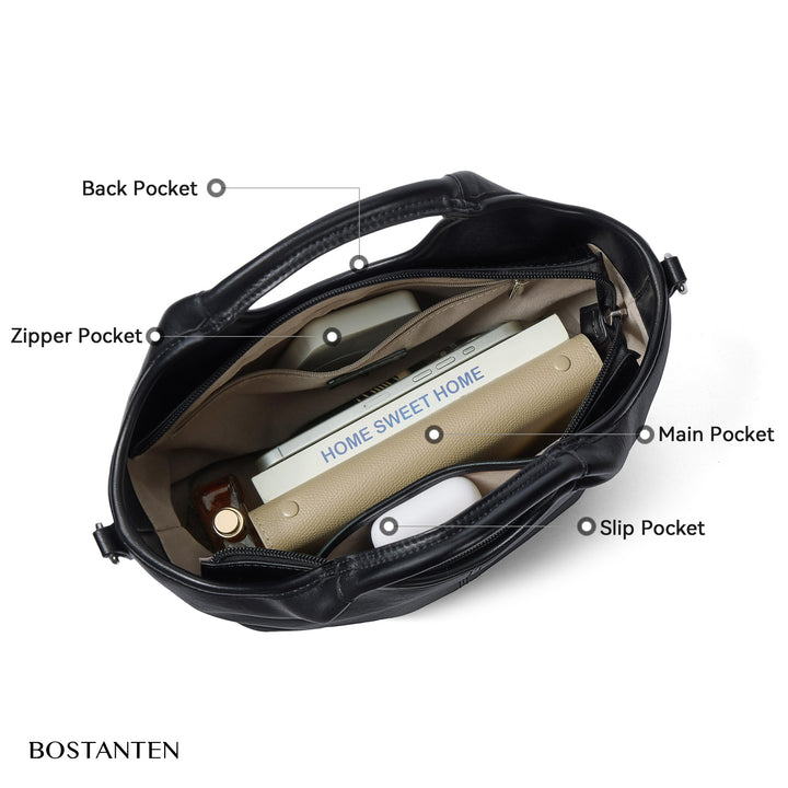 Nevin Vegan Leather Daily Tote Satchel