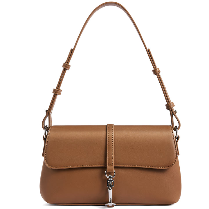 KWELI Chic Saddle Clasp Shoulder Bag