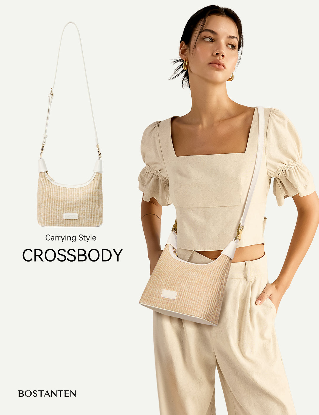 Cruze Raffia Clutch & Crossbody Bag – Convertible DIY Belt