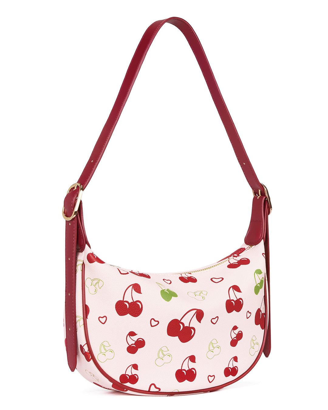 KWELI – Halbmond-Umhängetasche aus gewebtem Leder 