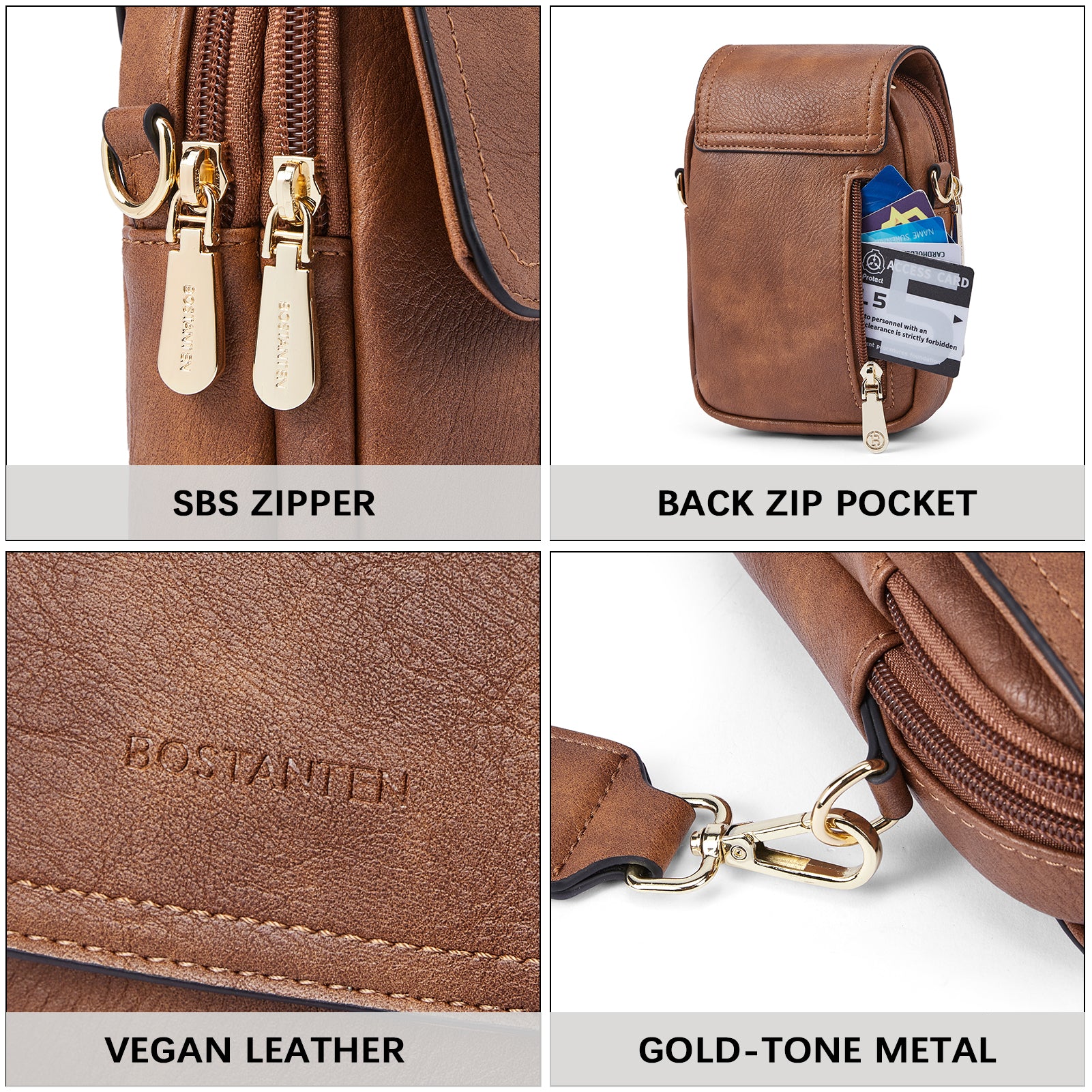 Phone Crossbody Bag With Guitar Strap - 8 Colors Available