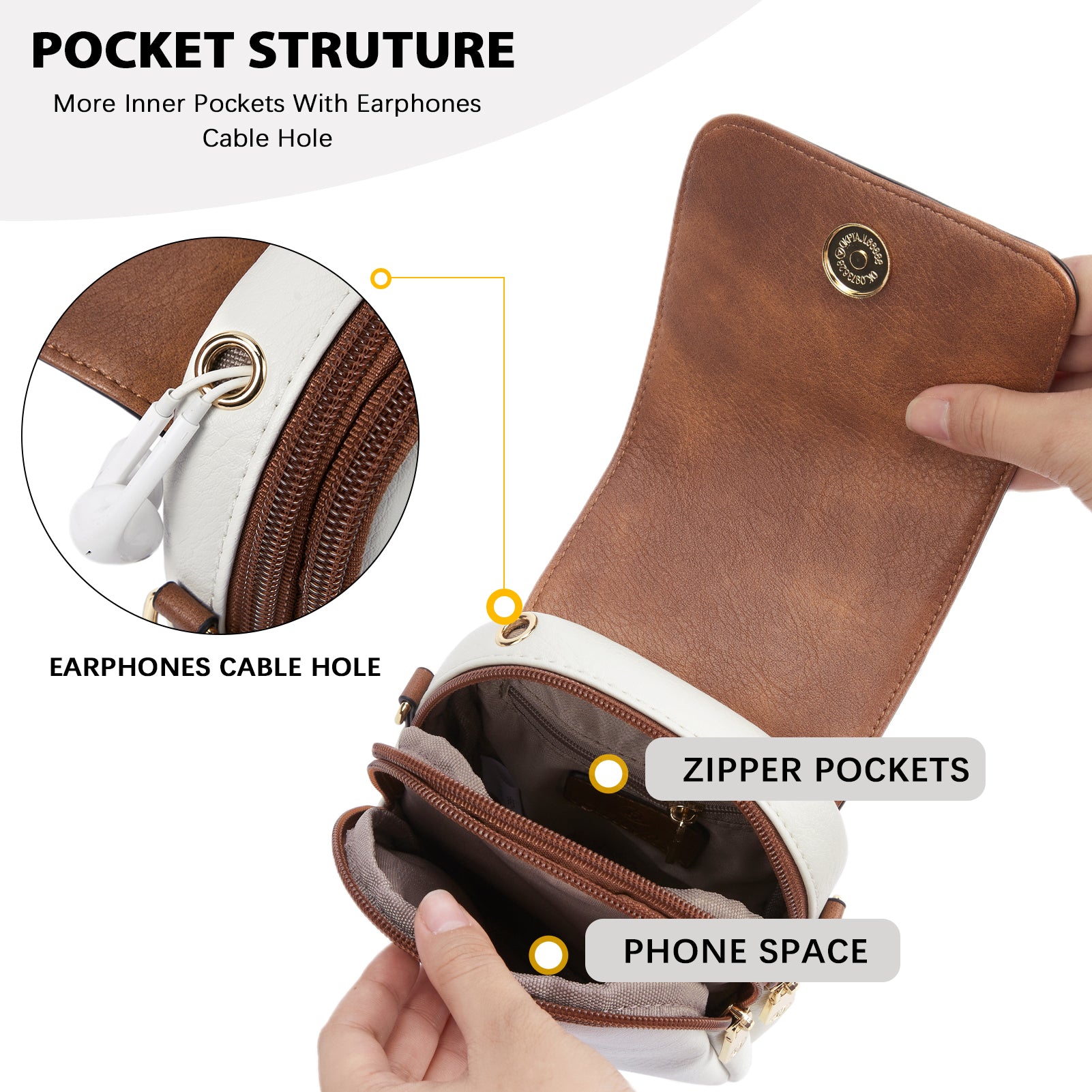 Phone Crossbody Bag With Guitar Strap - 8 Colors Available