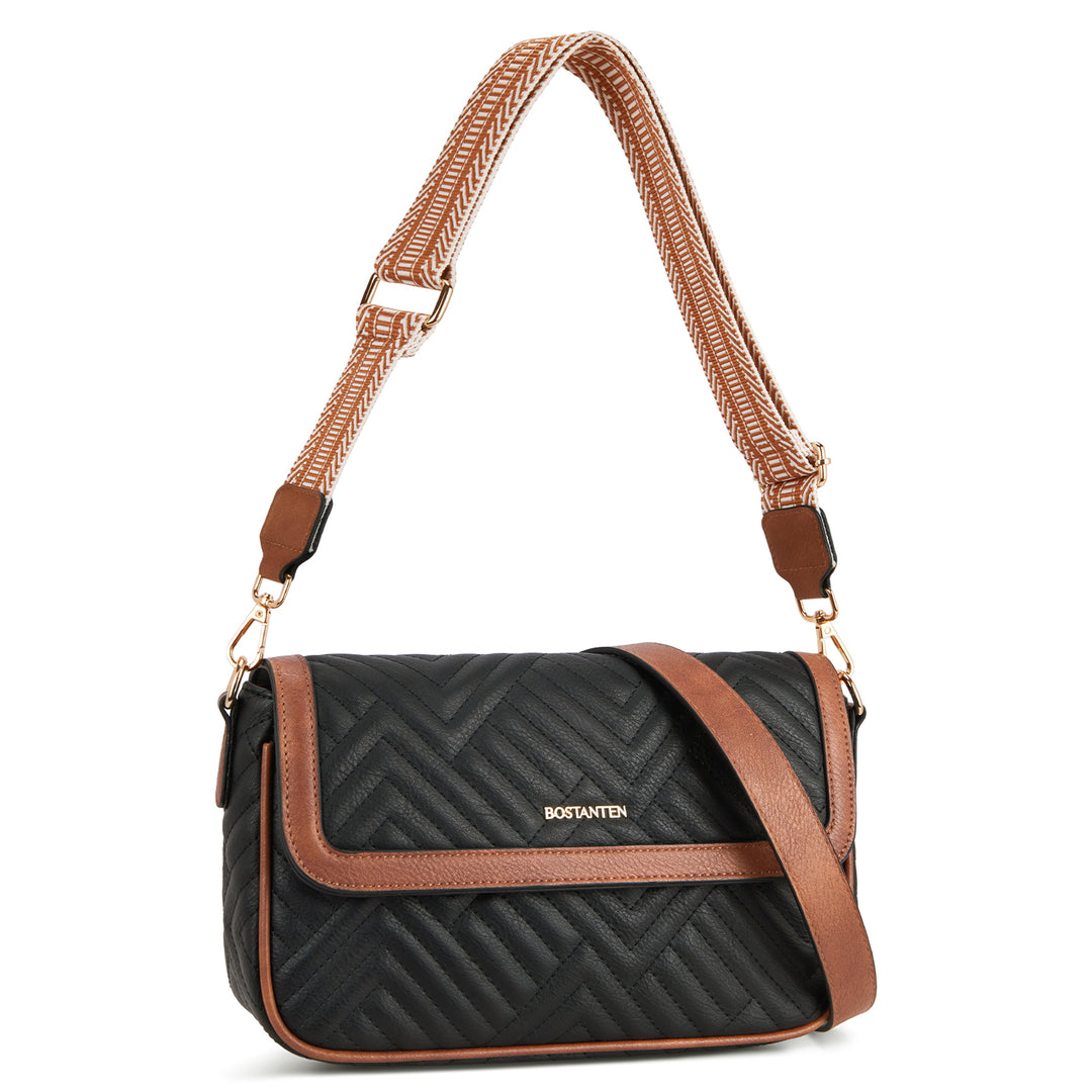 Stylish Quilted Vegan Leather Crossbody Purses Bostanten – BOSTANTEN