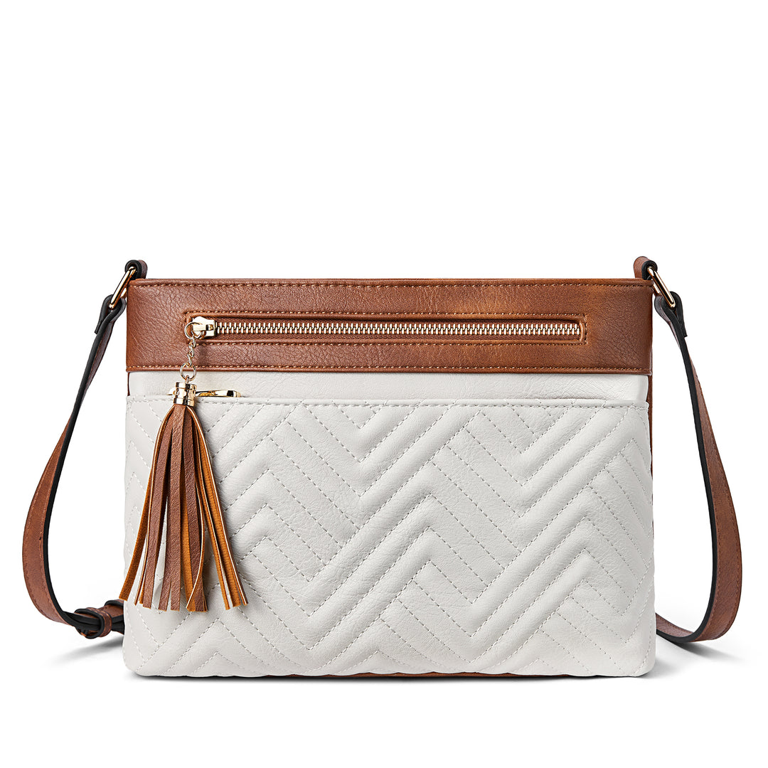 Nola Quilted Trendy Tassel Crossbody Shoulder Bag