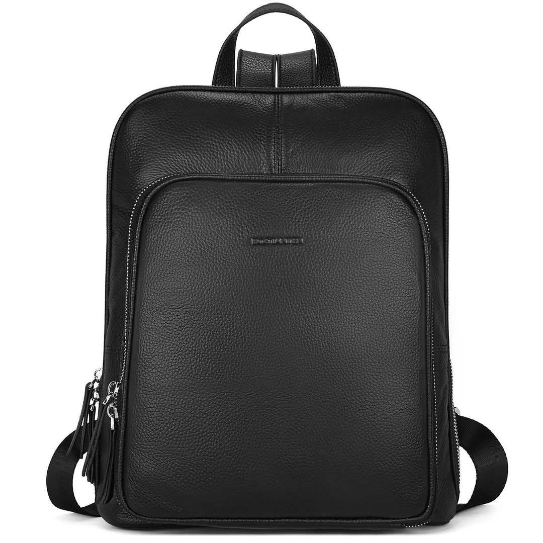 bison denim multipurpose leather laptop backpack Vrba Genuine Leather Backpack Purse — Courage