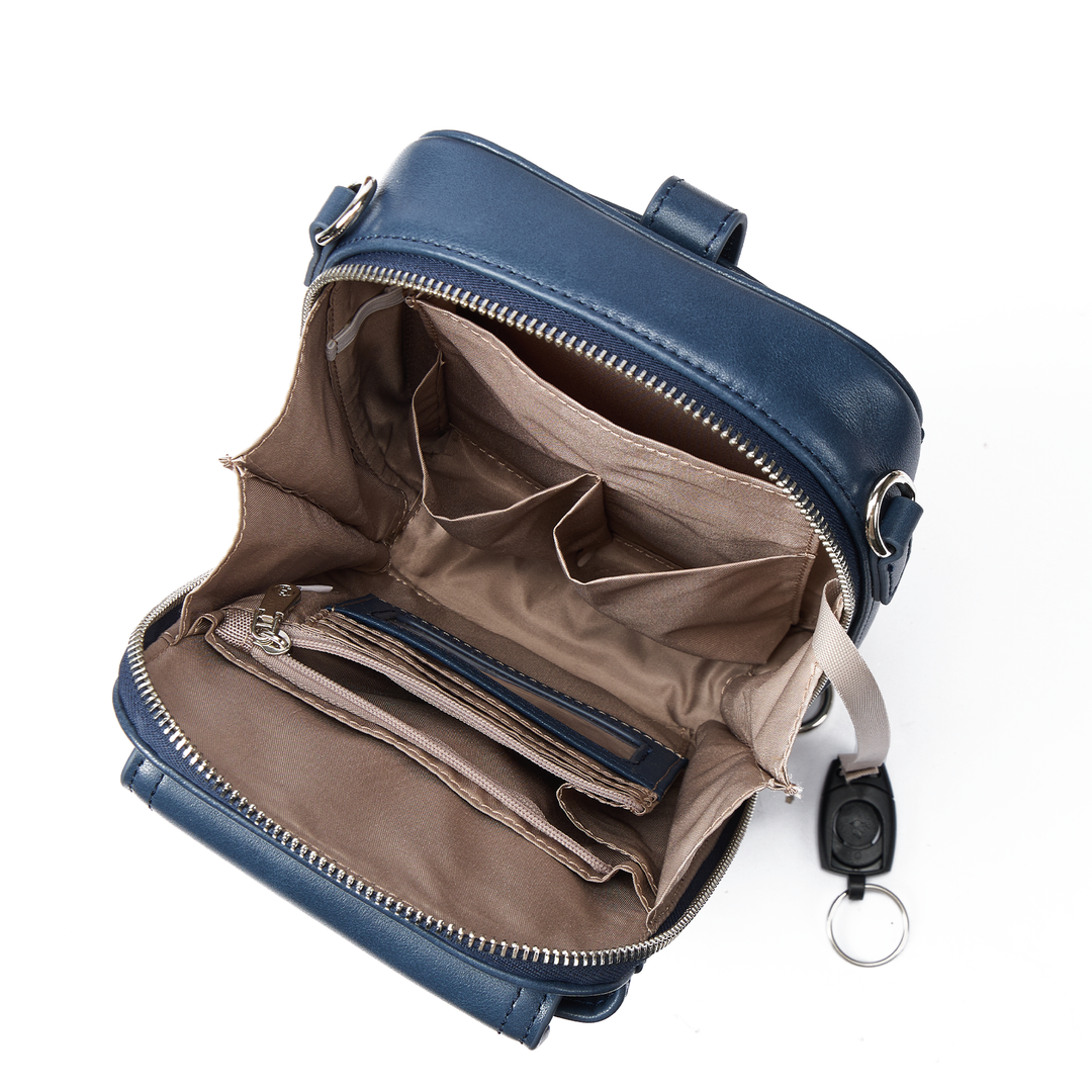 Nevin Vegetable-Tanned Genuine Leather Crossbody Phone Bag