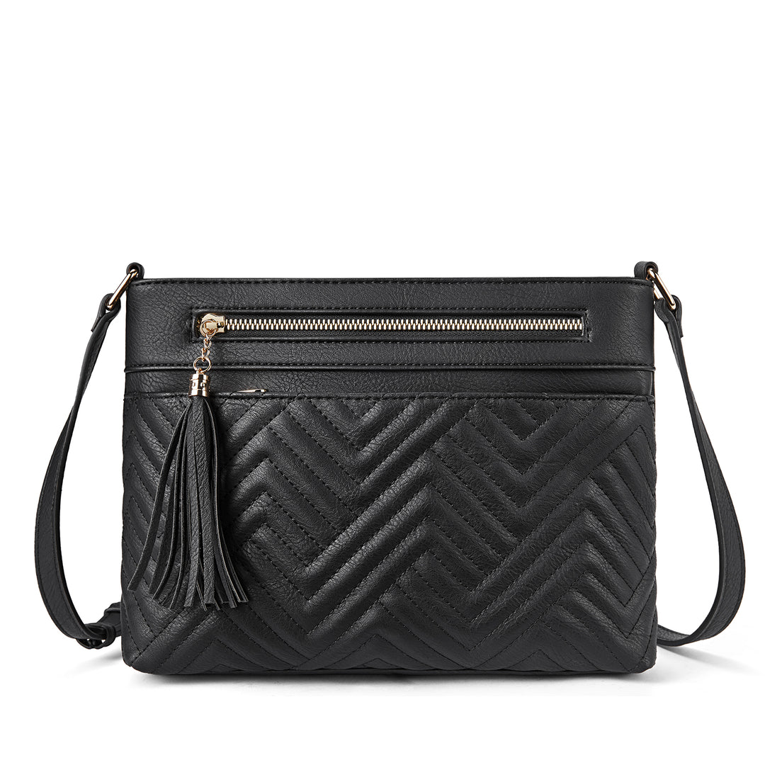 Nola Quilted Trendy Tassel Crossbody Shoulder Bag