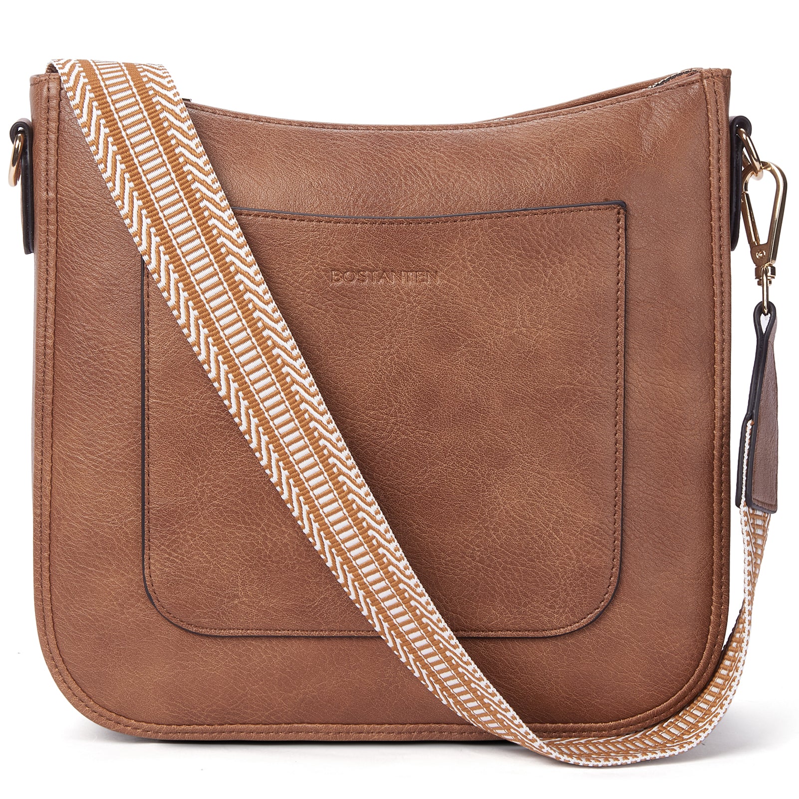 Nola – Hobo-Handtasche aus veganem Leder mit wendbaren Boho-Trägern 