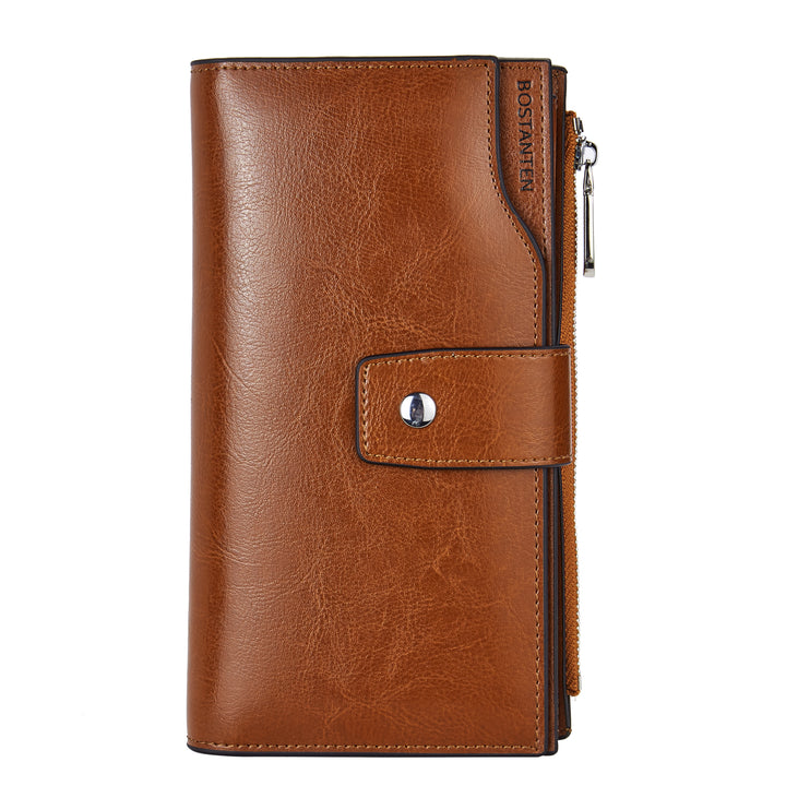 Lnna Genuine Leather RFID Wallets With Checkbooks —  Cash Clutch