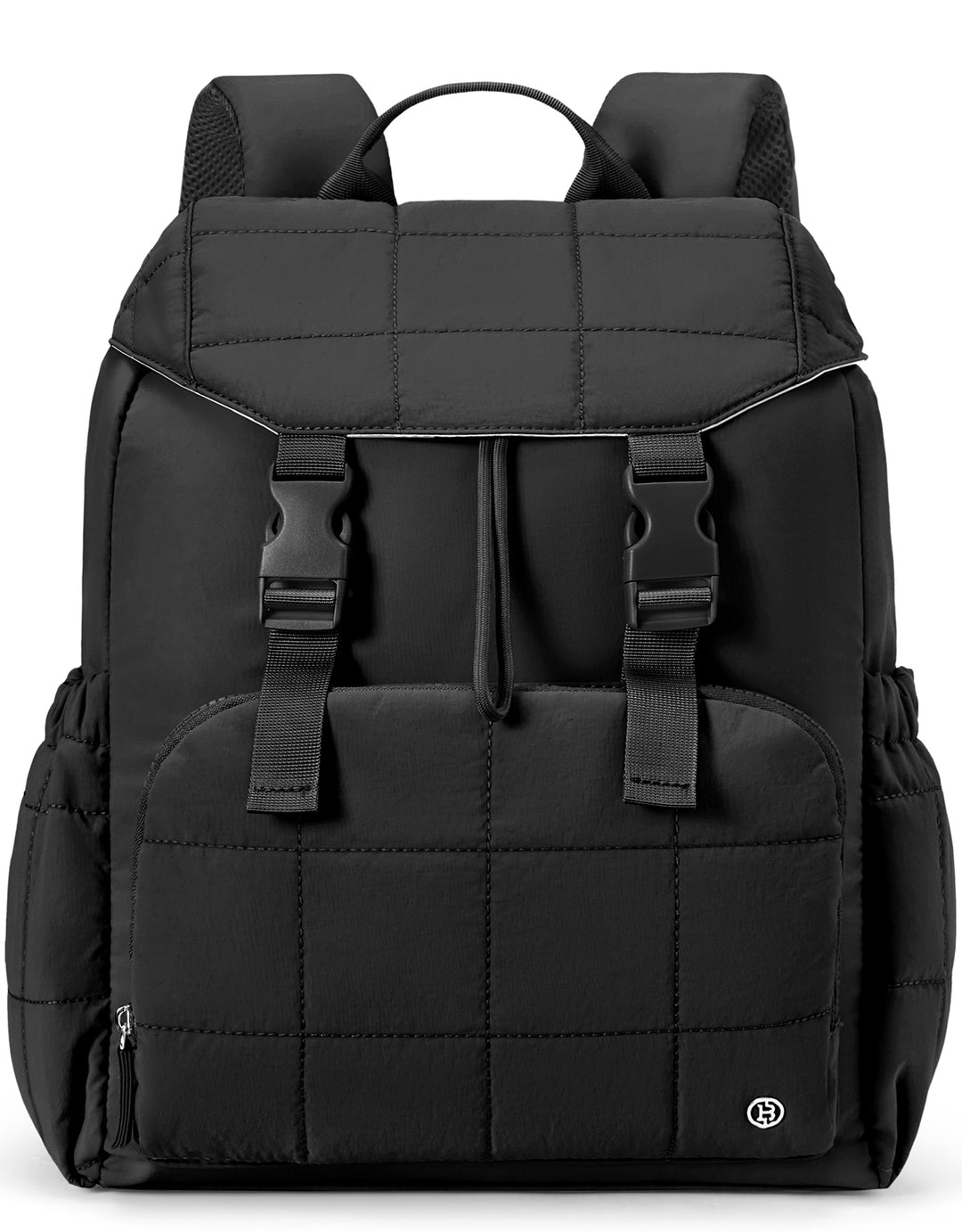 black quilted laptop backpack Kenneth Cole Reaction Navy Chevron Comfortable Carrying Large Quilted Backpack | Laptop