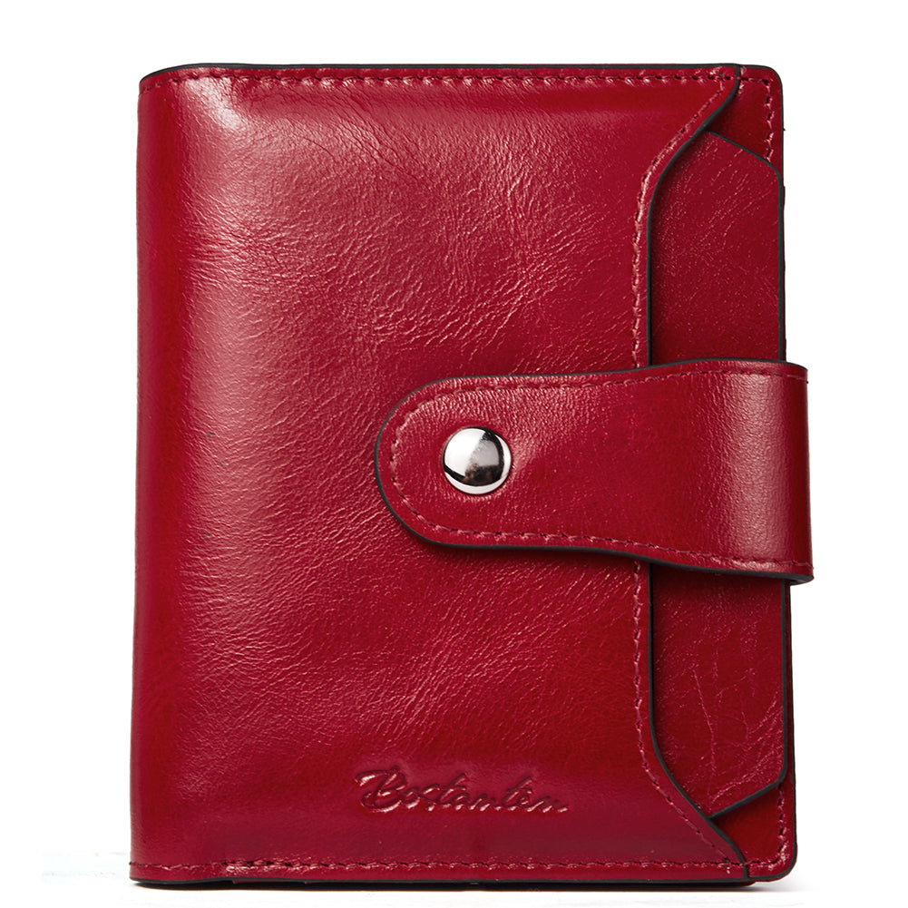 Lnna Hand Tooled Leather Wallet - Wine Red