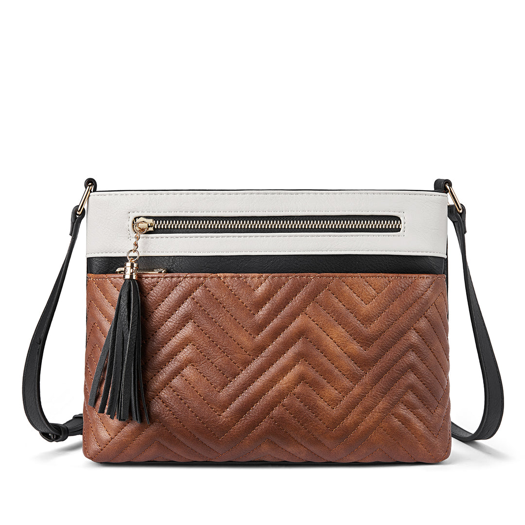 Nola Quilted Trendy Tassel Crossbody Shoulder Bag
