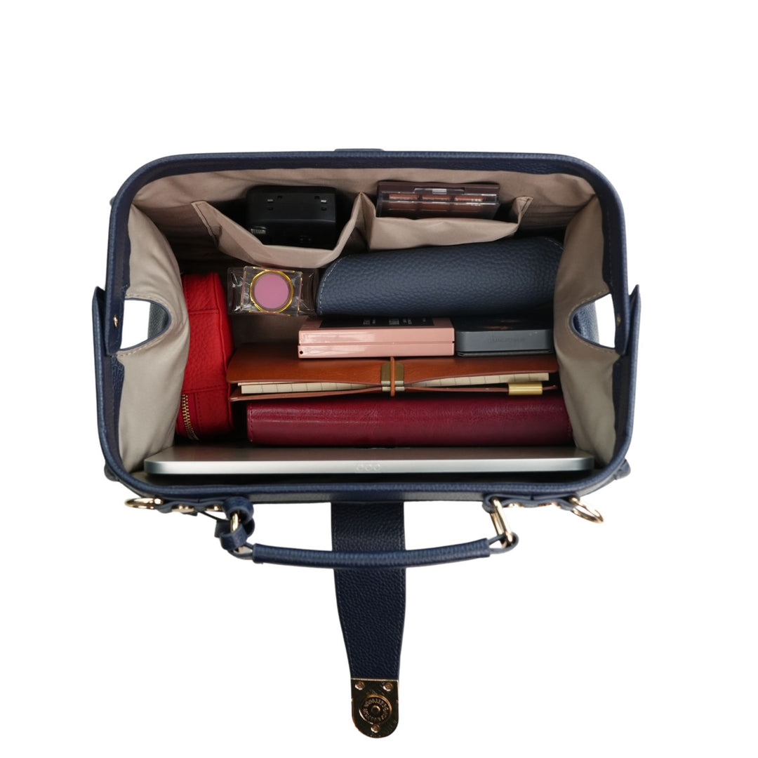 Timeless Grace Doctor Bag - Full Grain Pebble Leather