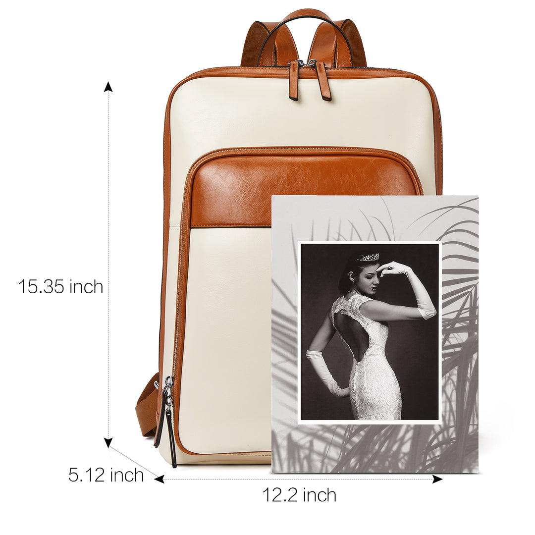 bostanten leather backpack Large Genuine Leather Backpack Purse