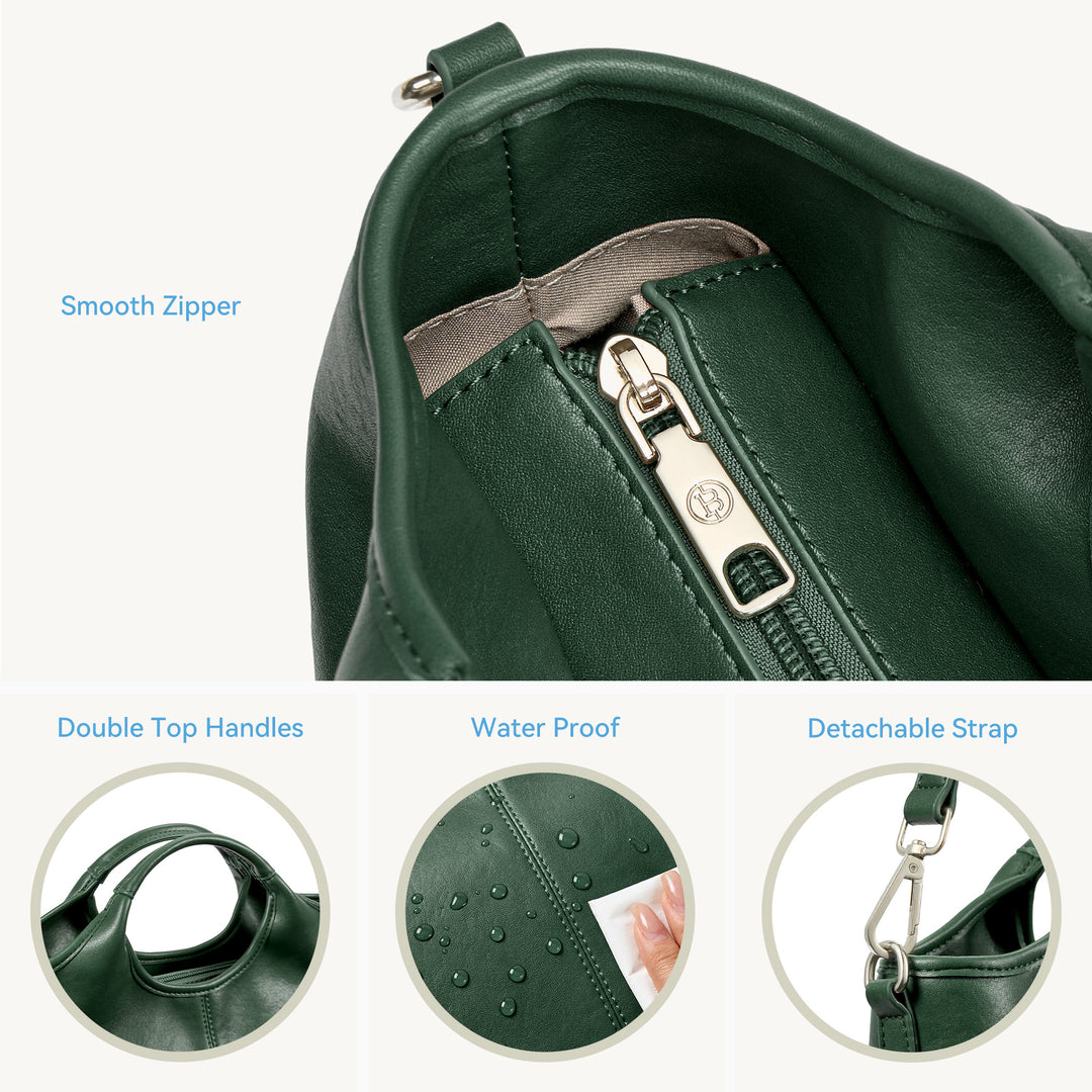 Nevin Vegan Leather Daily Tote Satchel