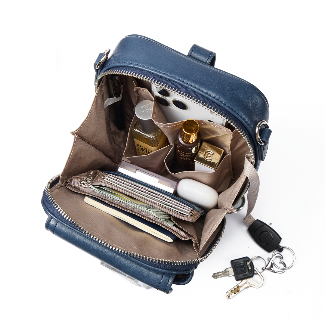 Nevin Vegetable-Tanned Genuine Leather Crossbody Phone Bag