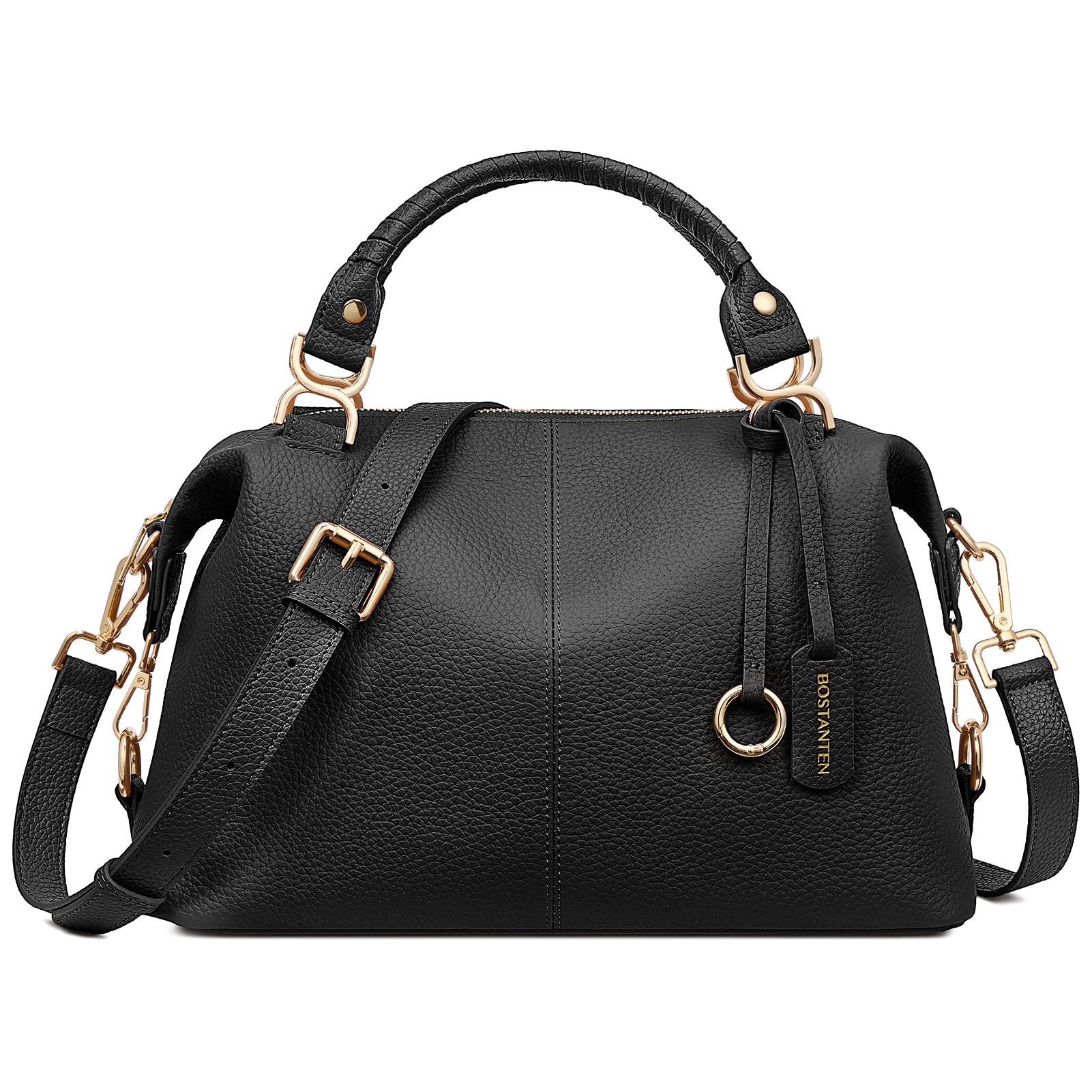 Nevin Genuine Leather Boston Handbag – BOSTANTEN