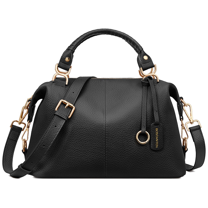 Nevin Genuine Leather Boston Handbag