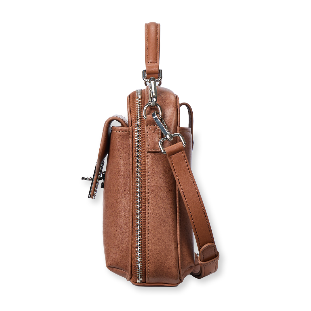 Nevin Vegetable-Tanned Genuine Leather Crossbody Phone Bag