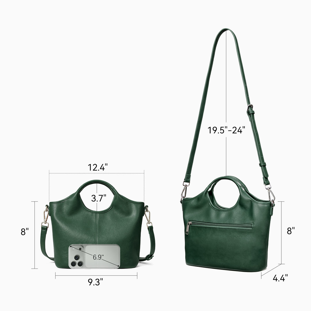 Nevin Vegan Leather Daily Tote Satchel