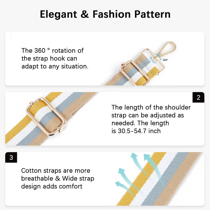 Fashionable and Detachable Wide Shoulder Strap
